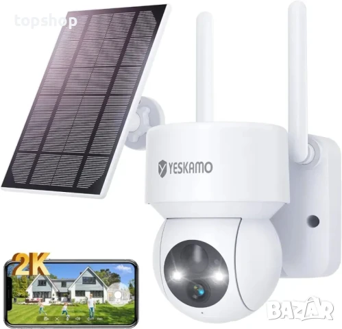 нова безжична WiFi камера за наблюдение / YESKAMO 3MP Ultra HD