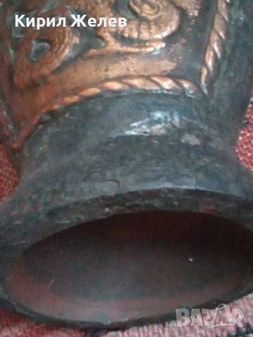 Бутилка стара керамична ръчно рисувана 43744, снимка 14 - Колекции - 44449083