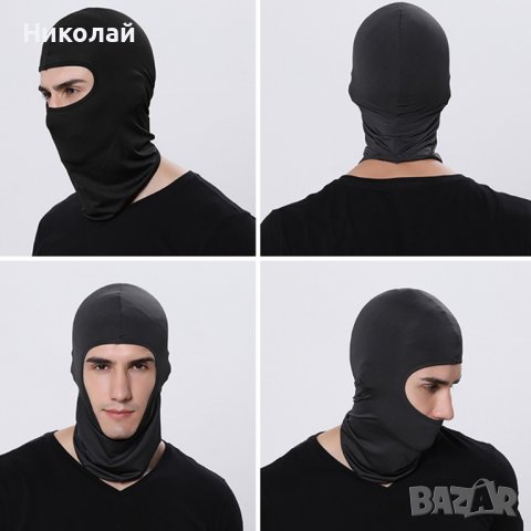 Маска за мотористи боне , черна маска за мотор , моторист , скутер, снимка 2 - Аксесоари и консумативи - 42313574