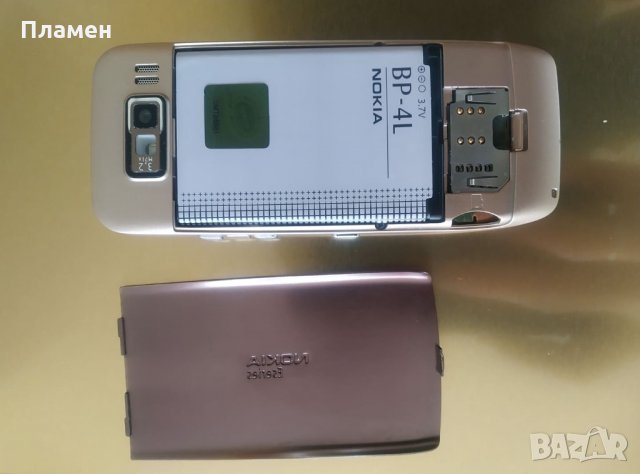 Мобилен телефон Nokia Нокиа E 52 Gold чисто нов 3.2MP640x480 @ 15fps, ,WiFi,Gps Bluetooth , снимка 6 - Nokia - 31267374