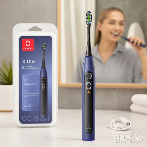 Електрическа четка за зъби Oclean X Lite 20, 1 бpой накрайник, 5 режима, снимка 5 - Друга електроника - 51948093