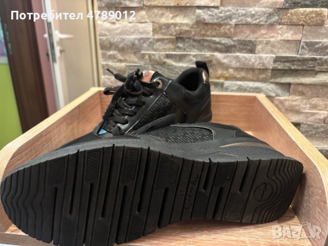 Спортно-елегантни дамски обувки Tamaris, 41 номер, пролет-есен, снимка 5 - Маратонки - 54106534