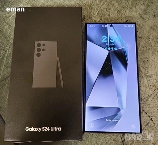Samsung s24 Ultra, black, отличен
