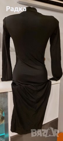 Черна дамска официална рокля размер М/L, снимка 2 - Рокли - 35041250