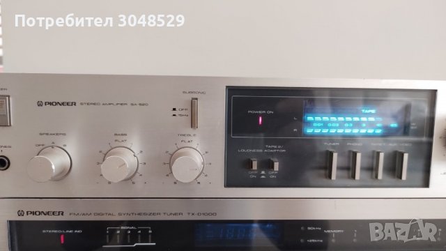 Усилвател Pioneer SA-520, снимка 1 - Ресийвъри, усилватели, смесителни пултове - 39778650