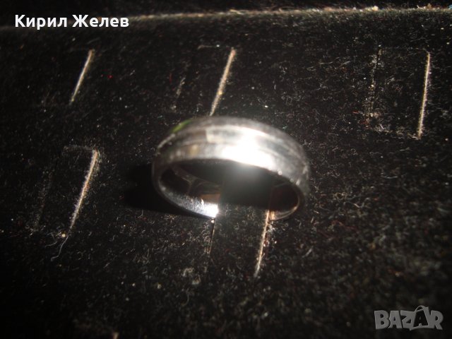 СТИЛЕН ПРЪСТЕН - ХАЛКА от БЛАГОРОДНА СТОМАНА 19648, снимка 7 - Пръстени - 32101840