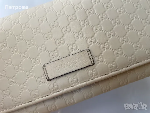 Кожен портфейл Gucci Оригинал, снимка 3 - Портфейли, портмонета - 55849805