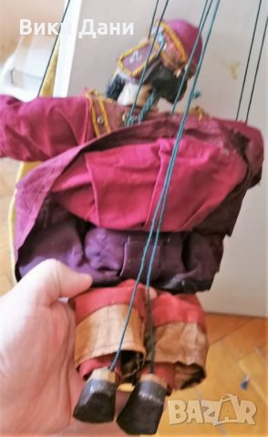 Бирма марионетка кукла на конци рядка антика  с камък Рубин, снимка 7 - Колекции - 34921654