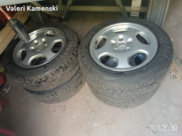 Оригинални джанти с гуми от Мерцедес w210, снимка 7 - Гуми и джанти - 51047071
