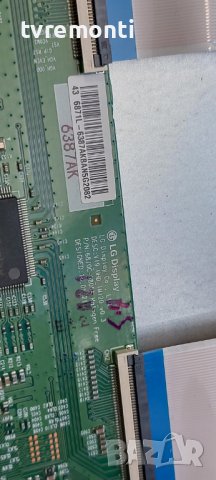 T CON Board 6870C-0805A  6871L-6387A, 43inc for TELEFUNKEN D43V900M4CWH дисплей VES430QNZL-N4-Z01, снимка 2 - Части и Платки - 40543482