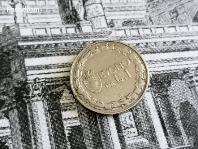 Mонета - Италия - 1 лира | 1923г., снимка 2 - Нумизматика и бонистика - 29732475