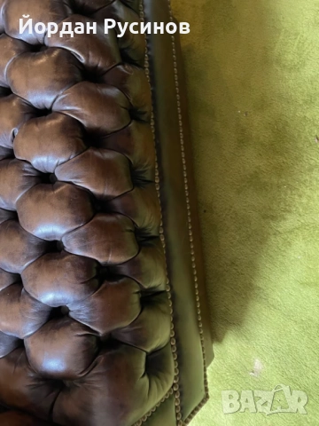 3 броя уникални честърфийлд кресла ръчна изработка ест кожа фотьойли, снимка 3 - Дивани и мека мебел - 52403653