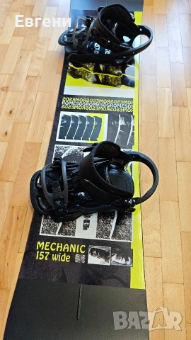 Сноуборд Rome Mechanic + автомати, снимка 2 - Зимни спортове - 54180087