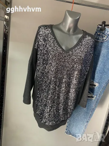 Блестяща блуза ххл, снимка 5 - Блузи с дълъг ръкав и пуловери - 48826711