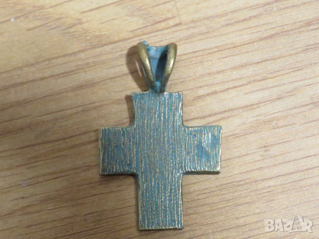 Стар бронзов кръст с дълбока патина  за колекционери и ценители , снимка 2 - Антикварни и старинни предмети - 30533095