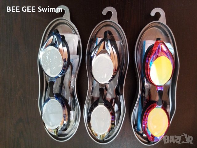 Огледални плувни очила, шапка, щипка и тапи за уши , снимка 3 - Водни спортове - 42031216
