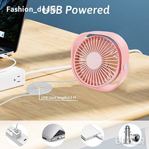 Нов Преносим вентилатор за дом, офис, пътуване къмпинг с USB, снимка 4 - Други стоки за дома - 40507977