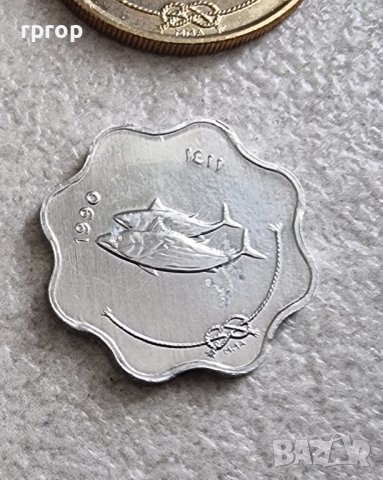 Екзотични монети. Малдиви.  Лот. 1, 5, 10, 25 , 50 лаари  и 1 рупия.  Лот. 6 бр. UNC., снимка 9 - Нумизматика и бонистика - 42340051