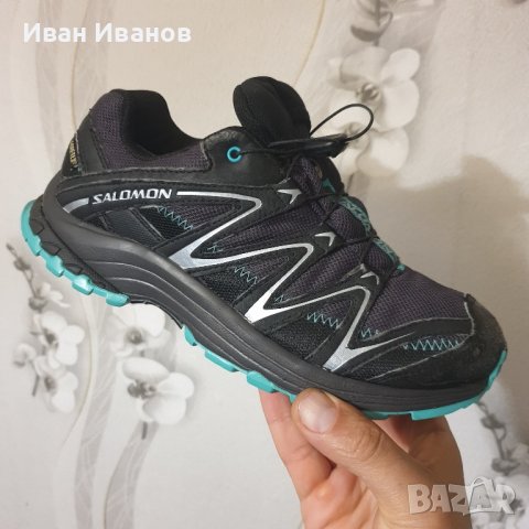 водоустойчиви туристически  обувки/ маратонки  Salomon Gore-Tex  номер 37,5-38, снимка 4 - Други - 42770103