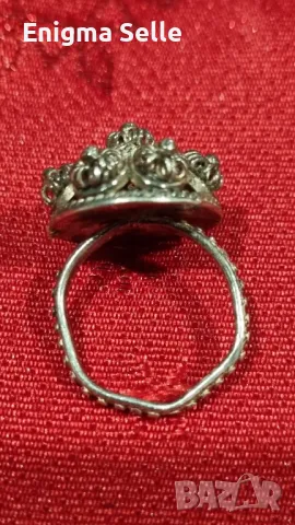 Сребърен възрожденски пръстен , снимка 5 - Пръстени - 50353305