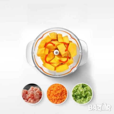 Механичен кухненски чопър - Лесно и бързо рязане без усилие, снимка 6 - Други - 52684554