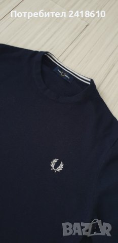 Fred Perry Wool/ Cotton  Mens Size S НОВО!  ОРИГИНАЛ! Мъжки тънък Вълнен Пуловер!