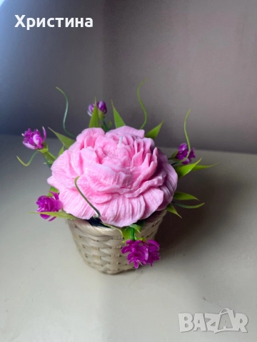 Коледен подарък ароматни соеви свещи букети, снимка 2 - Ръчно изработени сувенири - 52499550