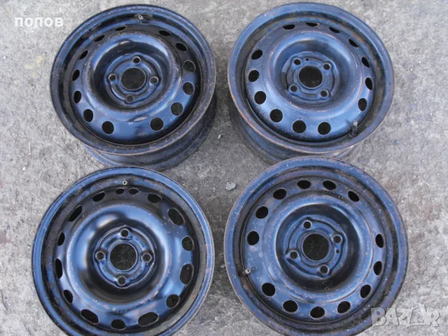 Стоманени джанти 14 цола, снимка 2 - Гуми и джанти - 49415912