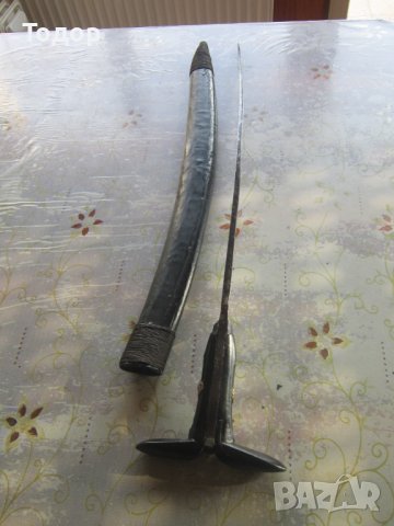  Ятаган зейбек гравюри датиран сабя шашка кама , снимка 2 - Колекции - 38324646