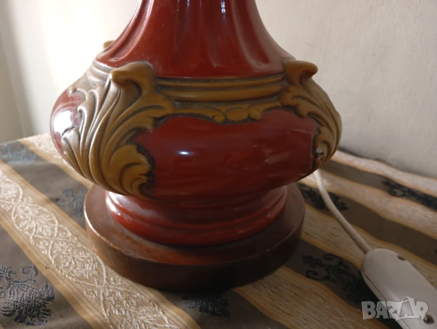 Настолна лампа в бароков стил, снимка 2 - Настолни лампи - 50929685