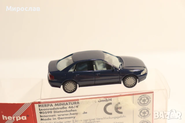 HERPA H0 1/87 AUDI A4 МОДЕЛ КОЛИЧКА ИГРАЧКА, снимка 4 - Колекции - 51425878