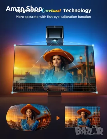 Govee TV Backlight 3 Lite 55-65 инча RGBICW Wi-Fi LED лента за телевизор, снимка 2 - Телевизори - 49766863