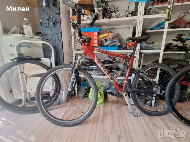 Велосипед HEAVY TOOLS Montanbaike 26 Инчови Капли Мъздушна ВилкаСкорости 3х9 Спирачки Simano XT, снимка 8 - Велосипеди - 55948484