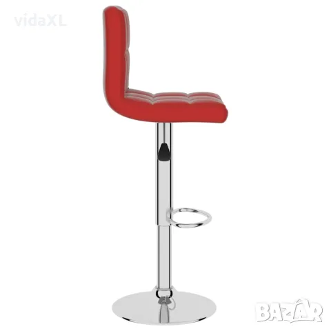 vidaXL Бар табуретка, виненочервена, изкуствена кожа, снимка 4 - Столове - 56147022