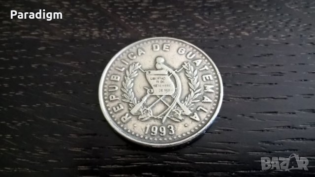 Монета - Гватемала - 25 центавос | 1993г.