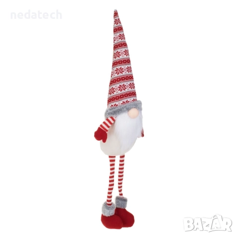 Гном в седнало положение с раирани крака, 80 см, снимка 3 - Декорация за дома - 52332943