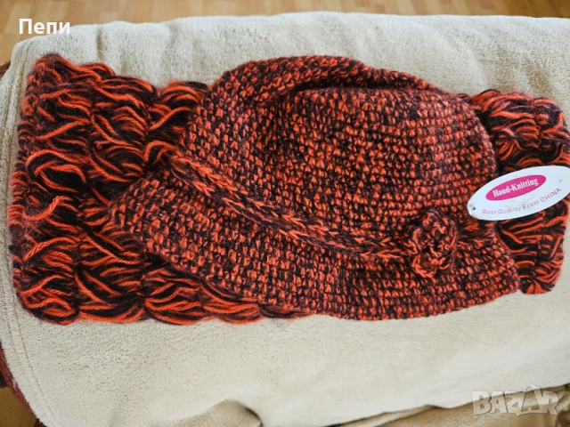 Комплект шапка и шал, снимка 7 - Шапки - 52554961
