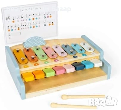 Нова Музикална играчка 2 в 1 пиано ксилофон за деца 18+ месеца идеален подарък