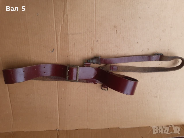 Стар военен строеви офицерски колан с портупей , униформа, снимка 3 - Антикварни и старинни предмети - 50460868