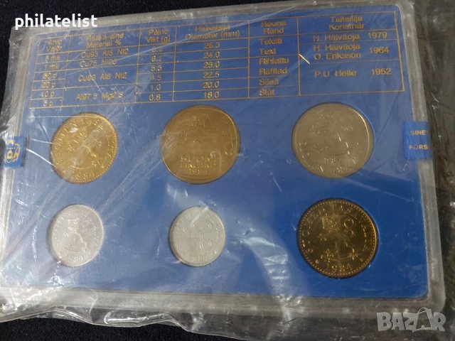 Финландия 1984 - Комплектен сет от 6 монети, снимка 2 - Нумизматика и бонистика - 37786604