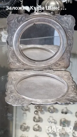 Vintage сребърна пудриера проба 900, снимка 5 - Антикварни и старинни предмети - 49319248