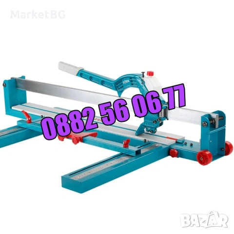 Релсова машина за рязане на плочки с лазер 1200 мм с 2 бр. ножчета