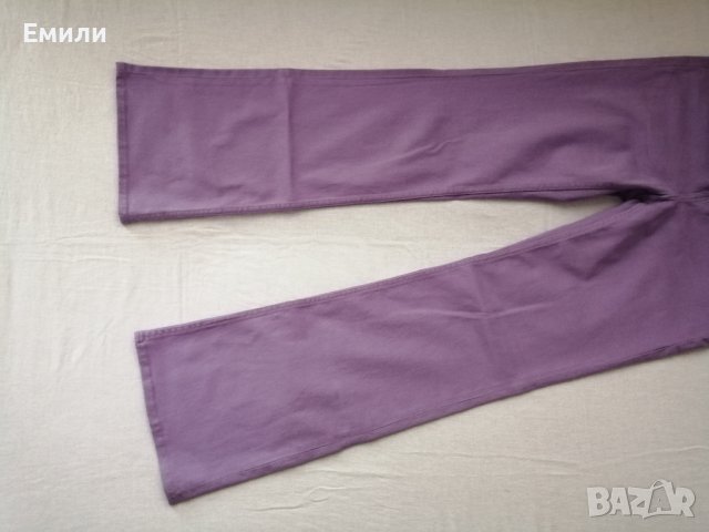 H&M нов дамски панталон с ниска талия и клоширани крачоли в лилав цвят р-р S (EU 38), снимка 7 - Панталони - 44405698