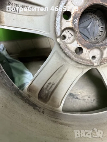 Оригинални джанти за Мерцедес,без заварки или кривини.Гумите са подарък! 8JX17 66.6 ET57 5X112, снимка 2 - Гуми и джанти - 52618045