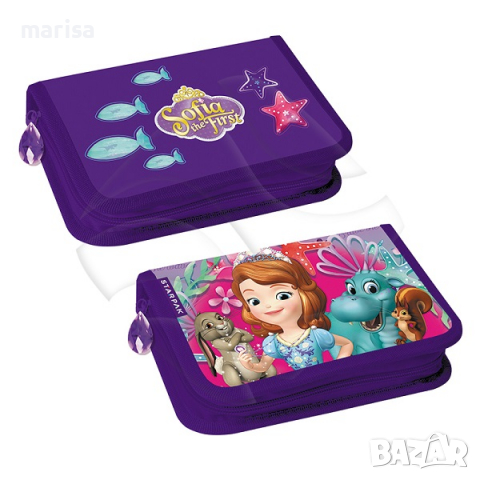Несесер STARPAK, Sofia The First, 1 цип, 2 клапи, Празен 348662, снимка 1