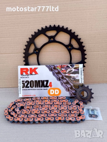 Зъбчатки и верига RK 520 MxZ4 комплект за КТМ