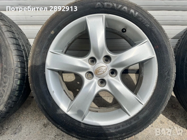 Джанти субару 5х100 16”, снимка 4 - Гуми и джанти - 54295977