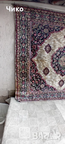 Стар плюшен ковьор за стена, снимка 3 - Антикварни и старинни предмети - 51522120