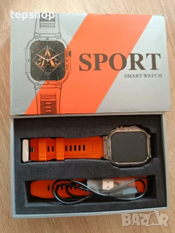 Спортен Смарт мъжки часовник с блутут, водоустойчив 2 инчов HD дисплей