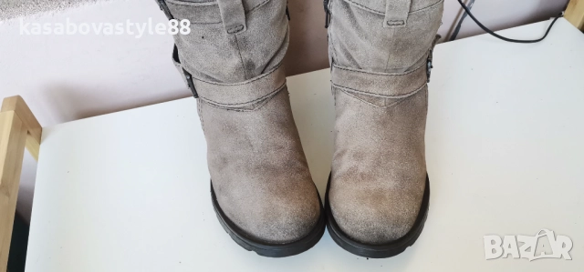 Ботуши Coriz-Естествен велур 37.5н., снимка 9 - Дамски ботуши - 52746251